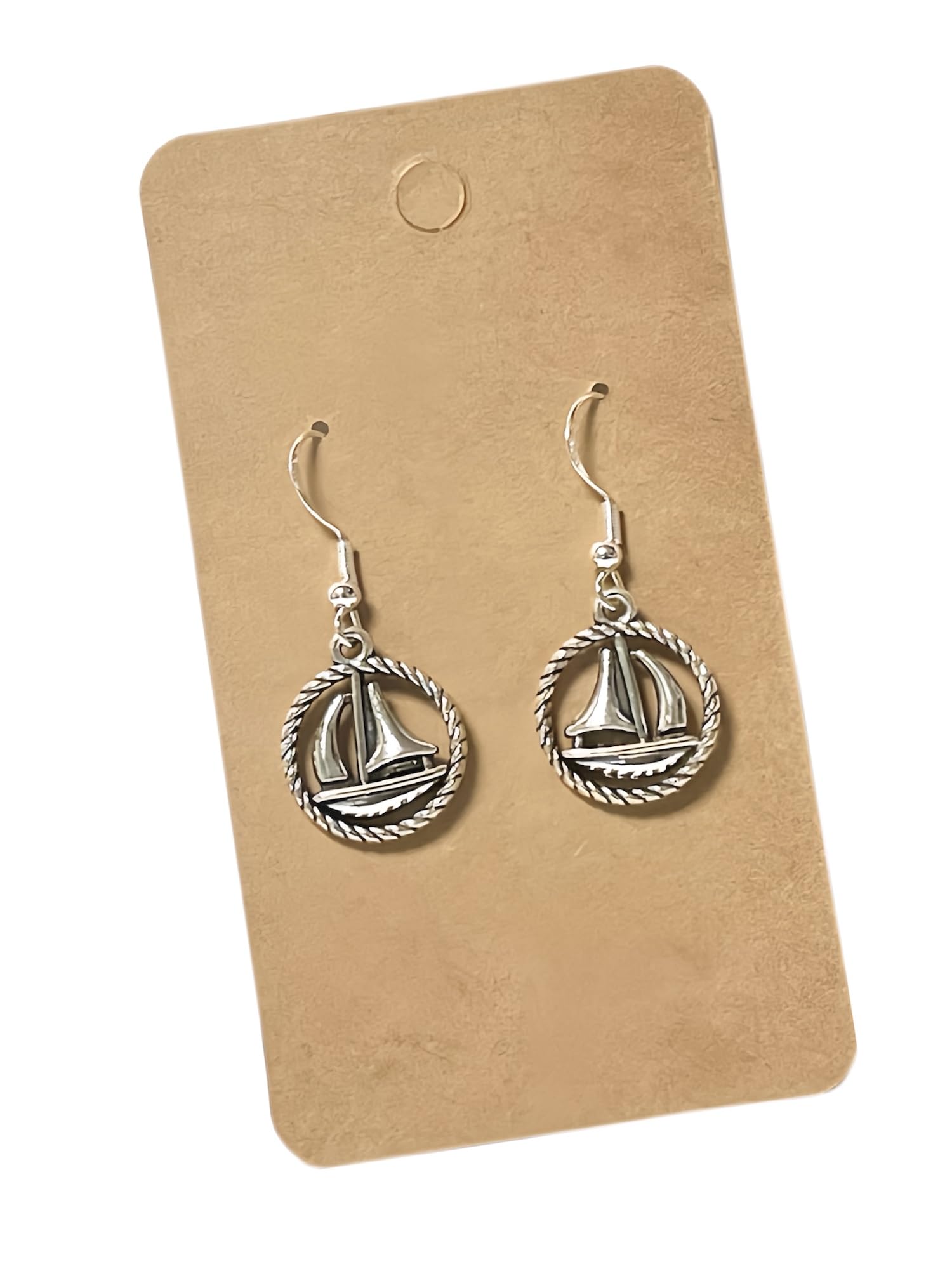 Silver Dangle Earrings on 925 Sterling Silver Wire, Fashion Trendy Handmade Earrings for Women Girls, Hypoallergenic